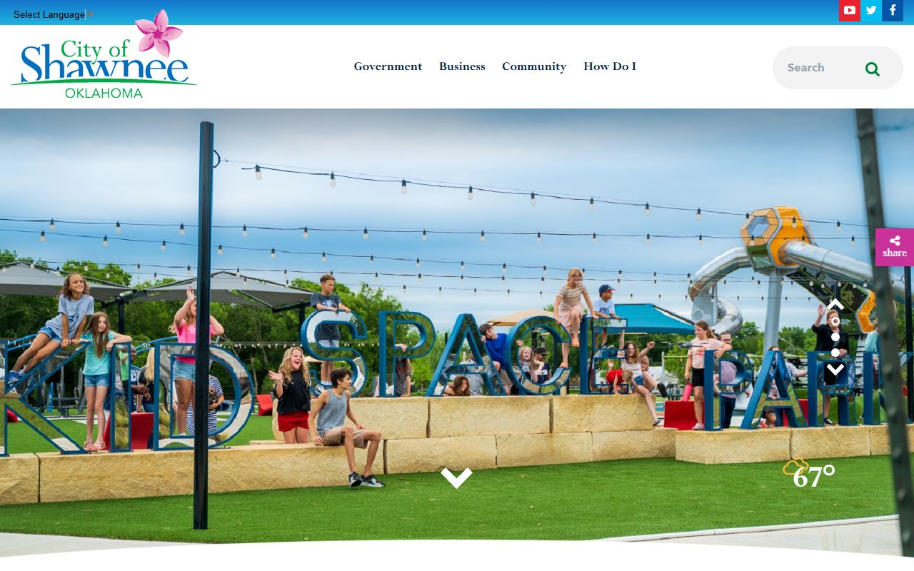 Shawnee city government website for birth records information